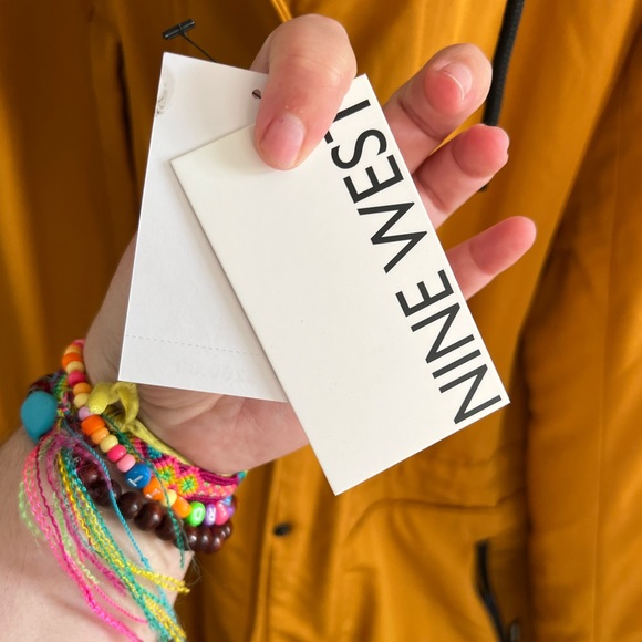 NWT NEVER WORN Incredible luxe Nine West mustard yellow winter coat XXL - Picture 3 of 11